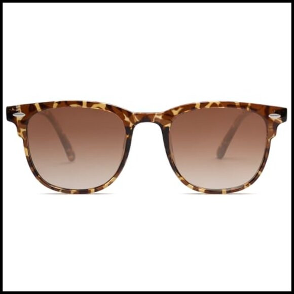 Retro Square Polarized Sunglasses UV Protection TR90 Frame main image 6